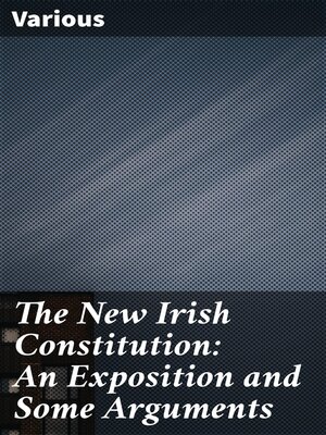 cover image of The New Irish Constitution